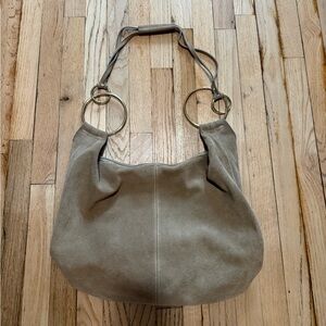Italian leather suede bag